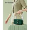 imageSONGMICS Jewelry Box Travel Jewelry Case 2Layer Jewelry Holder Organizer Portable Versatile Earring Storage for Larger Accessories Retro Green UJBC166C04Retro Green