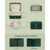 imageSONGMICS Jewelry Box Travel Jewelry Case 2Layer Jewelry Holder Organizer Portable Versatile Earring Storage for Larger Accessories Retro Green UJBC166C04Retro Green