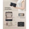 imageSONGMICS Jewelry Box Travel Jewelry Case 2Layer Jewelry Holder Organizer Portable Versatile Earring Storage for Larger Accessories Retro Green UJBC166C04Ink Black