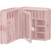 imageSONGMICS Jewelry Box Travel Jewelry Case 2Layer Jewelry Holder Organizer Portable Versatile Earring Storage for Larger Accessories Retro Green UJBC166C04Jelly Pink