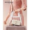 imageSONGMICS Jewelry Box Travel Jewelry Case 2Layer Jewelry Holder Organizer Portable Versatile Earring Storage for Larger Accessories Retro Green UJBC166C04Cloud White