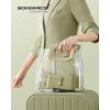 imageSONGMICS Jewelry Box Travel Jewelry Case 2Layer Jewelry Holder Organizer Portable Versatile Earring Storage for Larger Accessories Laurel Green UJBC166C02