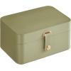 imageSONGMICS Jewelry Box Travel Jewelry Case 2Layer Jewelry Holder Organizer Portable Versatile Earring Storage for Larger Accessories Laurel Green UJBC166C02