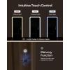 imageSONGMICS LED Jewelry Cabinet Standing Lockable Armoire With FullLength Mirror and Adjustable Lights SpaceSaving Organizer Gift for Mom Ink Black UJJC008B01Ink Black