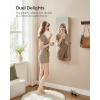 imageSONGMICS Mirror Jewelry Cabinet Armoire Organizer Wall or Door Mount Storage Cabinet with FullLength Frameless Lighted Mirror Builtin Makeup Mirror 2 Drawers Lockable White UJJC013W01Camel Brown