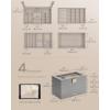 imageSONGMICS Stackable Jewelry Trays 4Tier Jewelry Box Drawer Jewelry Organizer with Glass Lid Removable Dividers for Vanity Table 67 x 11 x 72 Inches Gift Idea Cloud White UJBC164W01Dove Gray