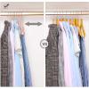 imageSONGMICS 24Pack Velvet Pants Hangers 167Inch Long Coat Hangers with Rose Gold Colored Movable Clips HeavyDuty NonSlip SpaceSaving for Pants Skirts Dresses White UCRF014W01Light Pink