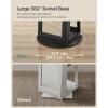 imageSONGMICS 360 Swivel Jewelry Cabinet Lockable Jewelry Organizer with FullLength Mirror Rear Storage Shelves Interior Mirror Jewelry Armoire Gift for Mom Rustic Brown UJJC006X01Black