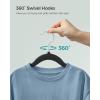imageSONGMICS Baby Kids Hangers 50 Pack for Closet 118 x 81 Inches Rose Gold 360 Swivel Hooks SpaceSaving Clothes Velvet Hangers for Nursery NonSlip Jelly Pink UCRF027P01Black