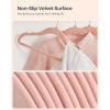 imageSONGMICS Baby Kids Hangers 50 Pack for Closet 118 x 81 Inches Rose Gold 360 Swivel Hooks SpaceSaving Clothes Velvet Hangers for Nursery NonSlip Jelly Pink UCRF027P01Pink