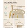 imageSONGMICS Baby Kids Hangers 50 Pack for Closet 118 x 81 Inches Rose Gold 360 Swivel Hooks SpaceSaving Clothes Velvet Hangers for Nursery NonSlip Jelly Pink UCRF027P01Beige
