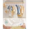imageSONGMICS Baby Kids Hangers 50 Pack for Closet 118 x 81 Inches Rose Gold 360 Swivel Hooks SpaceSaving Clothes Velvet Hangers for Nursery NonSlip Jelly Pink UCRF027P01White