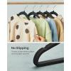 imageSONGMICS Baby Kids Hangers 50 Pack for Closet 118 x 81 Inches Rose Gold 360 Swivel Hooks SpaceSaving Clothes Velvet Hangers for Nursery NonSlip Jelly Pink UCRF027P01Black
