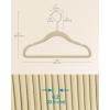 imageSONGMICS Baby Kids Hangers 50 Pack for Closet 118 x 81 Inches Rose Gold 360 Swivel Hooks SpaceSaving Clothes Velvet Hangers for Nursery NonSlip Jelly Pink UCRF027P01Beige
