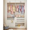 imageSONGMICS Baby Kids Hangers 50 Pack for Closet 118 x 81 Inches Rose Gold 360 Swivel Hooks SpaceSaving Clothes Velvet Hangers for Nursery NonSlip Jelly Pink UCRF027P01Pink