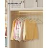 imageSONGMICS Baby Kids Hangers 50 Pack for Closet 118 x 81 Inches Rose Gold 360 Swivel Hooks SpaceSaving Clothes Velvet Hangers for Nursery NonSlip Jelly Pink UCRF027P01Beige