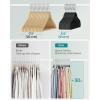 imageSONGMICS Baby Kids Hangers 50 Pack for Closet 118 x 81 Inches Rose Gold 360 Swivel Hooks SpaceSaving Clothes Velvet Hangers for Nursery NonSlip Jelly Pink UCRF027P01Black