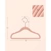 imageSONGMICS Baby Kids Hangers 50 Pack for Closet 118 x 81 Inches Rose Gold 360 Swivel Hooks SpaceSaving Clothes Velvet Hangers for Nursery NonSlip Jelly Pink UCRF027P01Pink