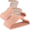 imageSONGMICS Baby Kids Hangers 50 Pack for Closet 118 x 81 Inches Rose Gold 360 Swivel Hooks SpaceSaving Clothes Velvet Hangers for Nursery NonSlip Jelly Pink UCRF027P01Pink