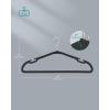 imageSONGMICS Clothes Hangers 50 Pack HeavyDuty Plastic Hangers Coat Hangers with Wide Shoulder Notches Pant Bar 360 Swivel Hook SpaceSaving 164 Inches for Closet Ink Black UCRP060B01Ink Black