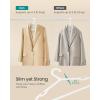 imageSONGMICS Clothes Hangers Pack of 50 Plastic Hangers with Wide Shoulder Notches SpaceSaving Coat Hangers 164 Inches Wide for Closet Cloud White UCRP010W01Cloud White