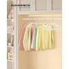 imageSONGMICS Kids Hangers 50 Pack 14 x 8 Inches NonSlip Velvet Baby Hangers for Closet SpaceSaving Wide Shoulder Notches Dove Gray UCRF038G01Cloud White