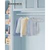 imageSONGMICS Kids Hangers 50 Pack 14 x 8 Inches NonSlip Velvet Baby Hangers for Closet SpaceSaving Wide Shoulder Notches Dove Gray UCRF038G01Dove Gray