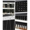 imageSONGMICS Lockable Jewelry Cabinet Armoire with Mirror WallMounted Space Saving Jewelry Storage Organizer Gift for Mom White UJJC51WTWhite