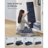 imageSONGMICS MAZIE Collection  43 Inches Folding Storage Ottoman Bench Ottoman Foot Rest End of Bed Bench Storage Chest Load 660 lb for Living Room Bedroom Entryway Dark Gray ULSF77KMidnight Blue