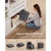imageSONGMICS MAZIE Collection  43 Inches Folding Storage Ottoman Bench Ottoman Foot Rest End of Bed Bench Storage Chest Load 660 lb for Living Room Bedroom Entryway Dark Gray ULSF77KDark Gray