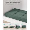 imageSONGMICS MAZIE Collection  43 Inches Folding Storage Ottoman Bench Ottoman Foot Rest End of Bed Bench Storage Chest Load 660 lb for Living Room Bedroom Entryway Dark Gray ULSF77KRetro Green