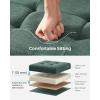 imageSONGMICS MAZIE Collection  43 Inches Folding Storage Ottoman Bench Ottoman Foot Rest End of Bed Bench Storage Chest Load 660 lb for Living Room Bedroom Entryway Dark Gray ULSF77KRetro Green