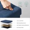 imageSONGMICS MAZIE Collection  43 Inches Folding Storage Ottoman Bench Ottoman Foot Rest End of Bed Bench Storage Chest Load 660 lb for Living Room Bedroom Entryway Dark Gray ULSF77KMidnight Blue