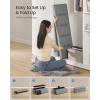 imageSONGMICS MAZIE Collection  43 Inches Folding Storage Ottoman Bench Ottoman Foot Rest End of Bed Bench Storage Chest Load 660 lb for Living Room Bedroom Entryway Dark Gray ULSF77KLight Gray