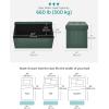 imageSONGMICS MAZIE Collection  43 Inches Folding Storage Ottoman Bench Ottoman Foot Rest End of Bed Bench Storage Chest Load 660 lb for Living Room Bedroom Entryway Dark Gray ULSF77KRetro Green