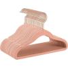 imageSONGMICS Baby Kids Hangers 50 Pack for Closet 118 x 81 Inches Rose Gold 360 Swivel Hooks SpaceSaving Clothes Velvet Hangers for Nursery NonSlip Jelly Pink UCRF027P01Pink