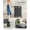 imageSONGMICS Laundry Hamper 130L Laundry Basket with Lid Clothes Hamper with Wheels Collapsible Removable Liner Bag IronMade Laundry Sorter Ink Black and Slate Gray ULCB313B11Ink Black  Slate Gray