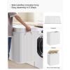 imageSONGMICS Laundry Hamper 396 Gallons 150L 3Section Laundry Basket Laundry Hamper with Lid Bamboo Foldable Removable and Machine Washable Liner for Laundry Room Bedroom Gray ULCB091G01White