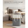 imageSONGMICS Set of 2 Laundry Basket 110 L Foldable Laundry Hamper Clothes Hamper Bag with Short and Long Handles Easy to Transport and Clean Freestanding for Bedroom Bathroom Slate Gray ULCB210G01Slate Gray