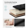imageSONGMICS Storage Ottoman Bench Foot Rest with Legs 157 x 433 x 157 Inches End of Bed Bench Storage Chest Load up to 660 lb for Living Room Bedroom Entryway Dark Gray ULSF088G01Ink Black