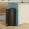 imageSONGMICS Trash Can with Lid 8 Gallon Garbage Can Stainless Steel Small Waste Bin with Step Pedal and Inner Bucket Soft Close Kitchen Silver ULTB03NLBlack