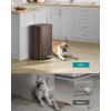 imageSONGMICS Trash Can with Lid 8 Gallon Garbage Can Stainless Steel Small Waste Bin with Step Pedal and Inner Bucket Soft Close Kitchen Silver ULTB03NLBrown