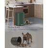 imageSONGMICS Trash Can with Lid 8 Gallon Garbage Can Stainless Steel Small Waste Bin with Step Pedal and Inner Bucket Soft Close Kitchen Silver ULTB03NLRetro Green