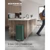 imageSONGMICS Trash Can with Lid 8 Gallon Garbage Can Stainless Steel Small Waste Bin with Step Pedal and Inner Bucket Soft Close Kitchen Silver ULTB03NLRetro Green