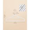 imageSONGMICS Velvet Hangers Set of 30 Clothes Hanger with Rose Gold Swivel Hook NonSlip and SpaceSaving 02Inch Thick 171Inch Long for Coat Shirt Dress Pants Tie Coral Pink UCRF21PK30Rose Gold  Cloud White