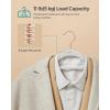 imageSONGMICS Velvet Hangers Set of 30 Clothes Hanger with Rose Gold Swivel Hook NonSlip and SpaceSaving 02Inch Thick 171Inch Long for Coat Shirt Dress Pants Tie Coral Pink UCRF21PK30Rose Gold  Cloud White