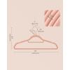 imageSONGMICS Velvet Hangers Set of 30 Clothes Hanger with Rose Gold Swivel Hook NonSlip and SpaceSaving 02Inch Thick 171Inch Long for Coat Shirt Dress Pants Tie Coral Pink UCRF21PK30Rose Gold  Coral Pink