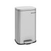 imageSONGMICS Trash Can with Lid 8 Gallon Garbage Can Stainless Steel Small Waste Bin with Step Pedal and Inner Bucket Soft Close Kitchen Silver ULTB03NLSilver