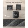 imageSONGMICS Storage Ottoman Storage Bench Tufted Entryway Bedroom Bench 177 x 465 x 177 Inches Hinges Easy Lid Operation Wooden Legs LinenLook Cover Loads 330 lb Dark Gray ULOM070G01Dark Gray