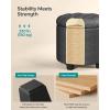imageSONGMICS Storage Ottoman Storage Bench Tufted Entryway Bedroom Bench 177 x 465 x 177 Inches Hinges Easy Lid Operation Wooden Legs LinenLook Cover Loads 330 lb Dark Gray ULOM070G01Dark Gray
